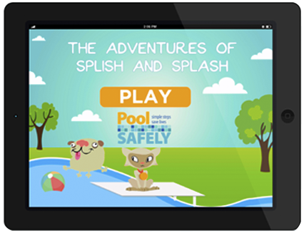 The adventures of Splish and Splash game on a ipad