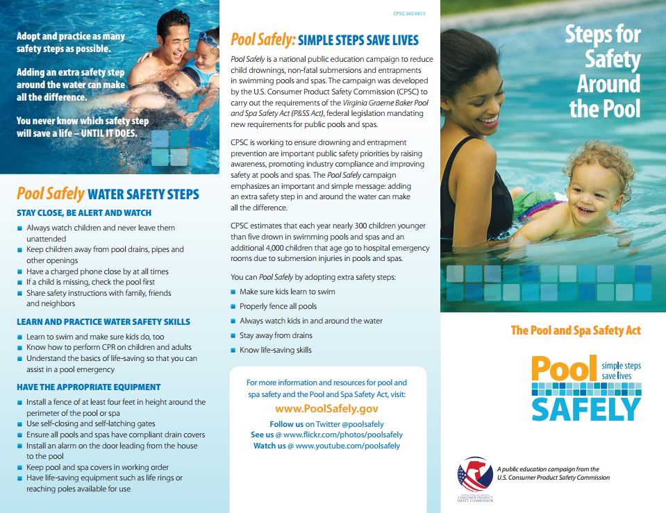 a preview of the pool safely brochure.