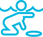 icon of person swimming