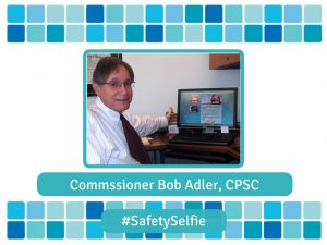 Commissioner Bob Adler's selfie with his pool safely pledge