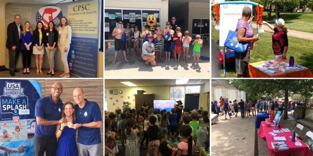 collage of partner events that took place in June.