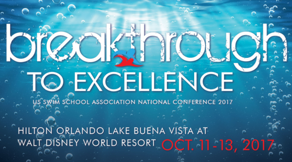 united states swim school association event flier.