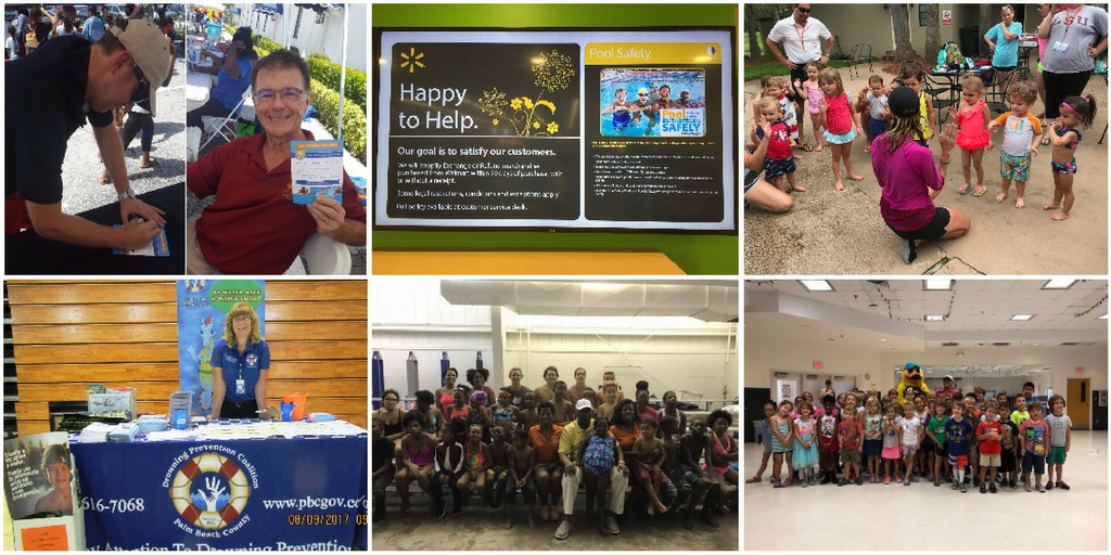 collage of events hosted by pool safely partners.