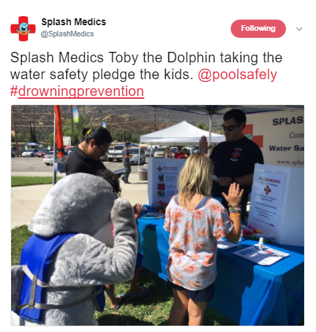 Spash Medics tweet taking the pledge