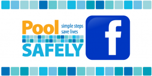 pool safely logo next to the facebook logo.