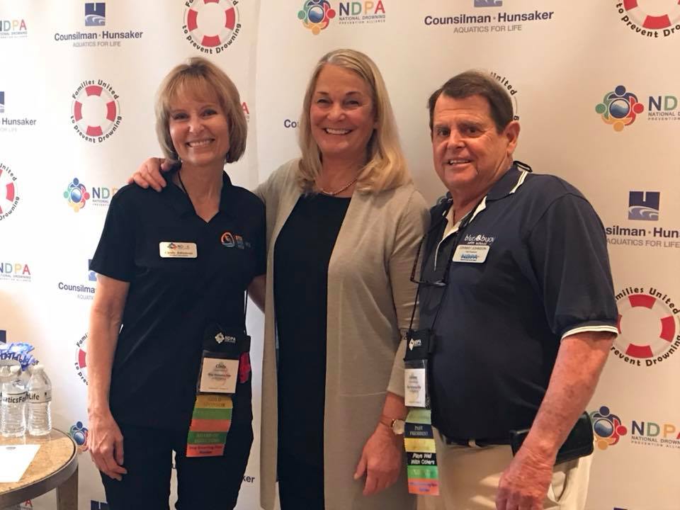 CPSC Acting Chairman Buerkle meets with long-time water safety advocates, Cindy and Johnny Johnson of STOP DROWNING NOW.