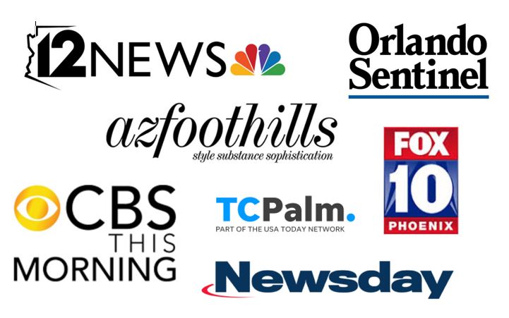 logos of media news outlets.